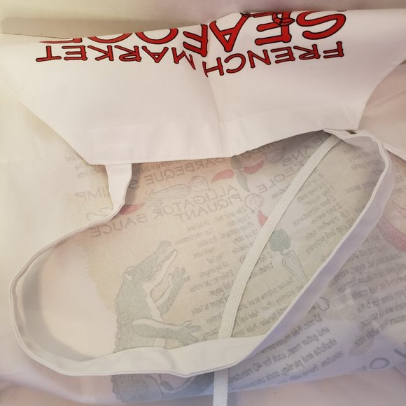 New Orleans French Market Seafood Recipe Apron - Picture 4 of 4